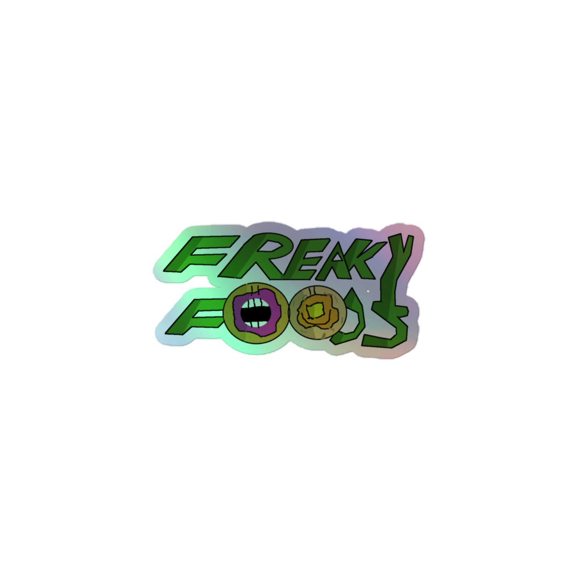 Freaky Foods Logo Holographic Sticker – The Freaky Foods Store